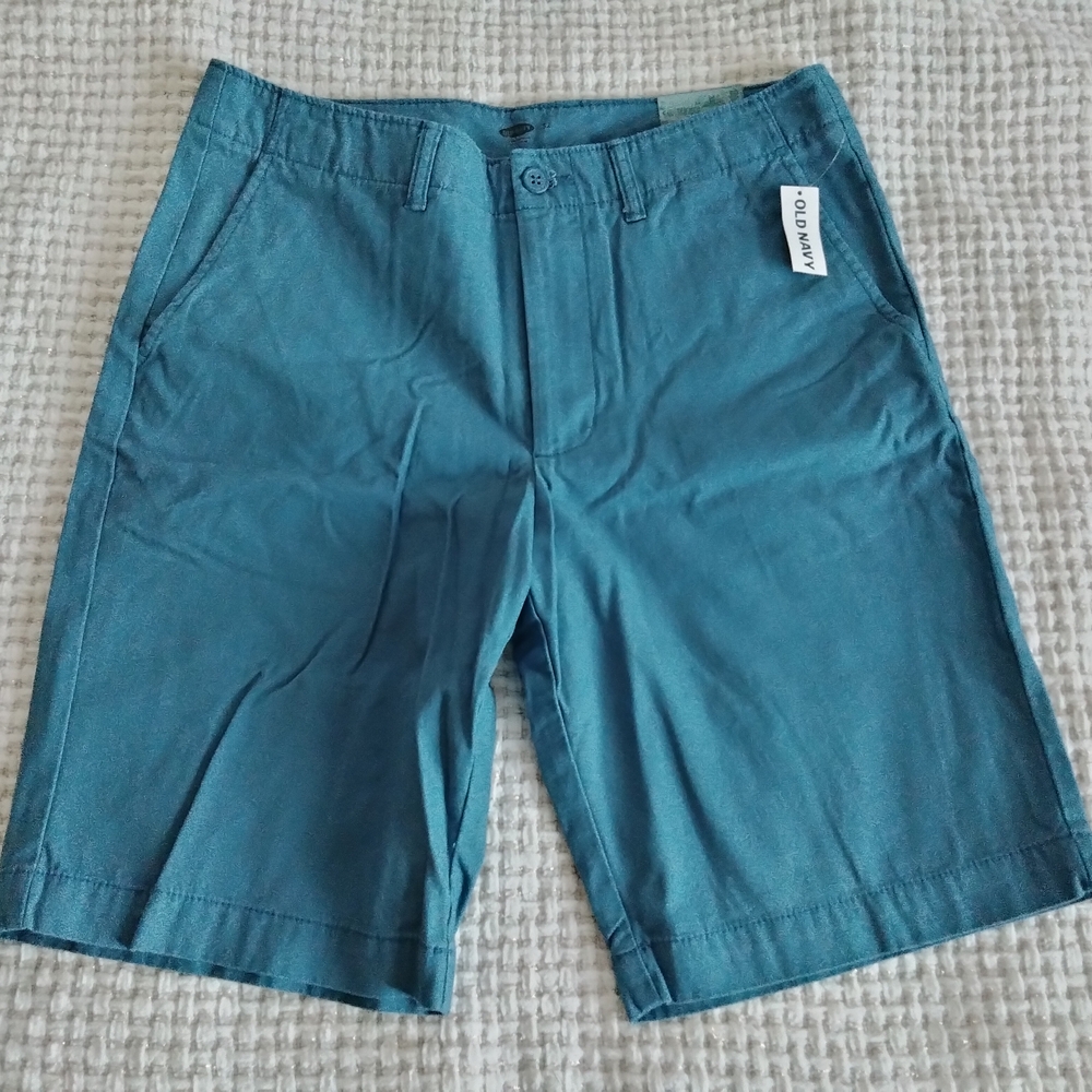 Old Navy Blue Flat Front Shorts